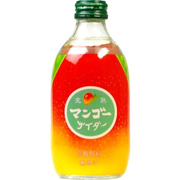 友桝飲料 完熟マンゴーサイダー 300ml 瓶 24本入 : いわゆる