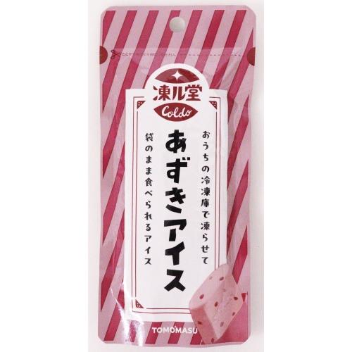 友桝飲料 凍ル堂 あずきアイス 80g パウチ 36本 (12本入×3 まとめ買い