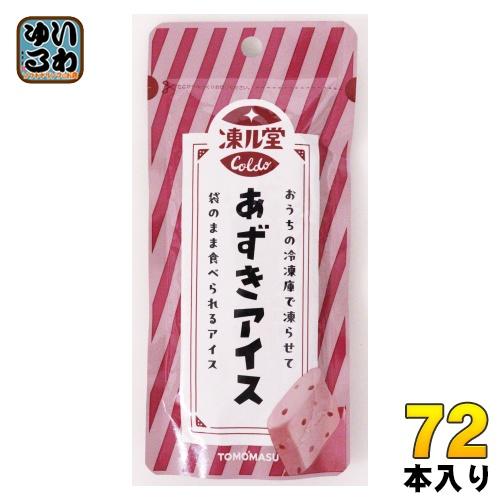 友桝飲料 凍ル堂 あずきアイス 80g パウチ 72本 (12本入×6