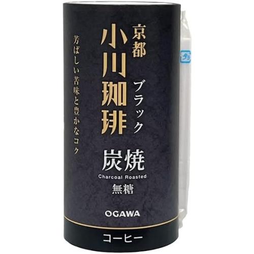 小川珈琲 京都 ブラック 無糖 195g カート缶 30本 (15本入×2