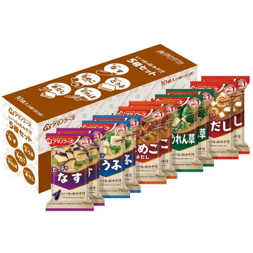 アマノフーズ　フリーズドライ　みそ汁　味噌汁　200食　10 食×20セット いつものおみそ汁 10食バラエティセット｜いつものおみそ汁