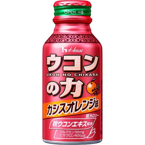 ハウスウェルネス ウコンの力  カシスオレンジ味 100ml ボトル缶 60本入｜softdrink｜02