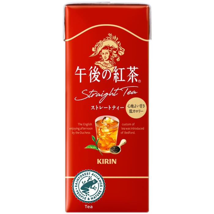 午後の紅茶 キリン ストレートティー 250ml スリム紙パック 96本 (24本