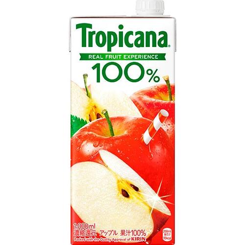 トロピカーナ キリン トロピカーナ100% アップル 1L 紙パック 6本入