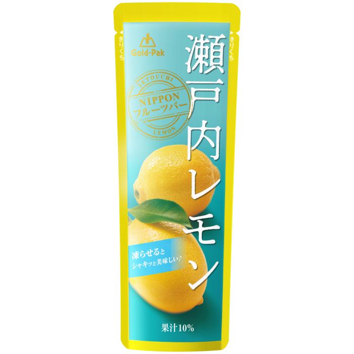 Ⅱ国産瀬戸内レモン8Kg ゴールドパック 瀬戸内レモン 80g パウチ 20本入 果汁飲料 冷凍可能