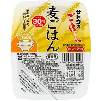 サトウ食品 サトウのごはん 麦ごはん 3食セット×12個入 非常食 レトルト 食物繊維 ビタミン｜softdrink｜03