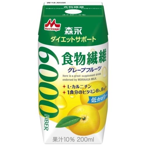 森永乳業 ダイエットサポート 食物繊維 グレープフルーツ 200ml 紙