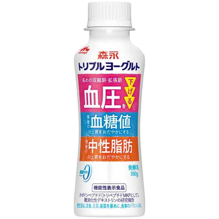 森永乳業 トリプルヨーグルト ドリンクタイプ 100ml ペットボトル 24本