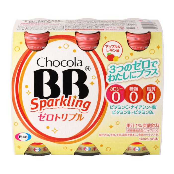 エーザイ チョコラBB スパ−クリング ゼロトリプル 140ml 瓶 24本入
