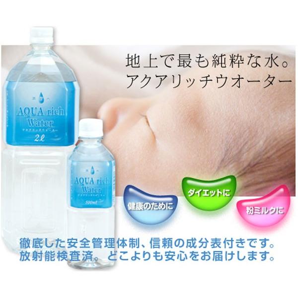 アクアリッチウォーター 国産蒸留水 500ml ペットボトル 24本入 蒸留水