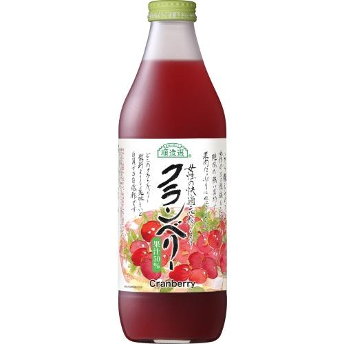 マルカイコーポレーション マルカイ 順造選 クランベリー 1000ml 瓶 6