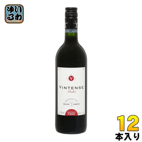 湘南営利主義 ヴィンテンス メルロー (赤) 750ml 瓶 12本 (6本入×2 まとめ買い) ノン気狂い水ドリンク ノン気狂い水飲み物 ノンアルコールワイン-ドリンク、水、お酒-ワイン