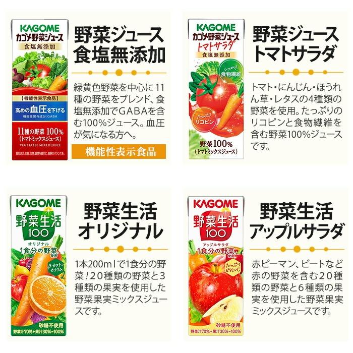 KAGOME（カゴメ） 野菜ジュース 野菜生活 他 定番から選べる 195ml