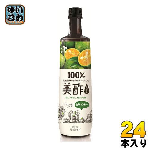 CJジャパン 美酢(ミチョ) カラマンシー 900ml ボトル 24本 (12本入×2 まとめ買い)