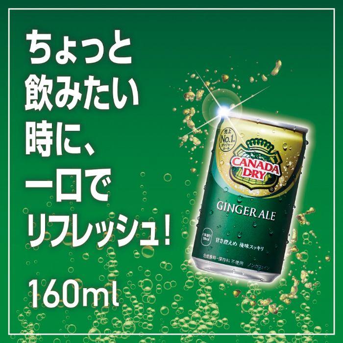 〔ポイント10%対象〕 コカ・コーラ カナダドライ ジンジャーエール 160ml 缶 60本 (30本入×2 まとめ買い) 炭酸飲料 缶ジュース 生姜 ジンジャエール｜softdrink｜04