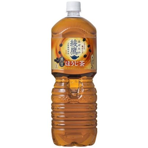 綾鷹 〔ポイント10%対象〕 黒豆ほうじ茶 2L ペットボトル 12本 (6本入