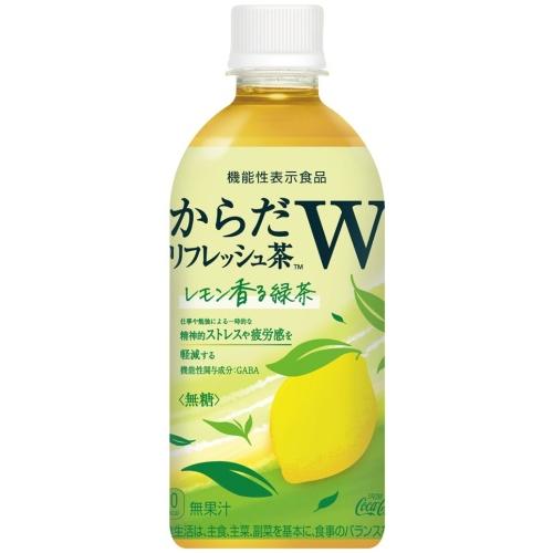 〔ポイント5%〕 コカ・コーラ からだリフレッシュ茶W レモン香る緑茶 440ml ペットボトル 48本 (24本入×2 まとめ買い) 機能性表示食品 緑茶 無糖｜softdrink｜02