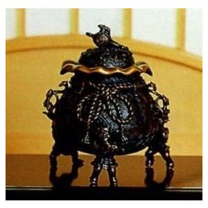 高岡銅器 香炉【茶袋型香炉(大）】伝統美術工芸品