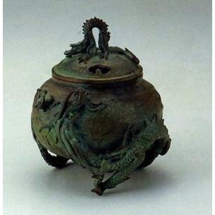 高岡銅器 香炉【双龍】伝統美術工芸品