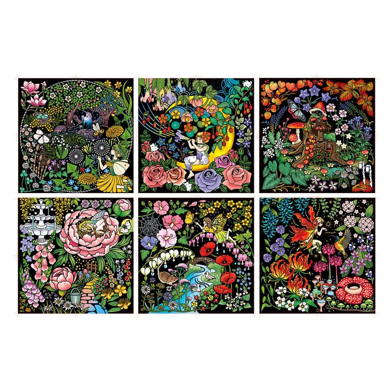 ファンタジー花のデジタルアート コスミック出版 心がやすらぐスクラッチアート 花と妖精のファンタジー