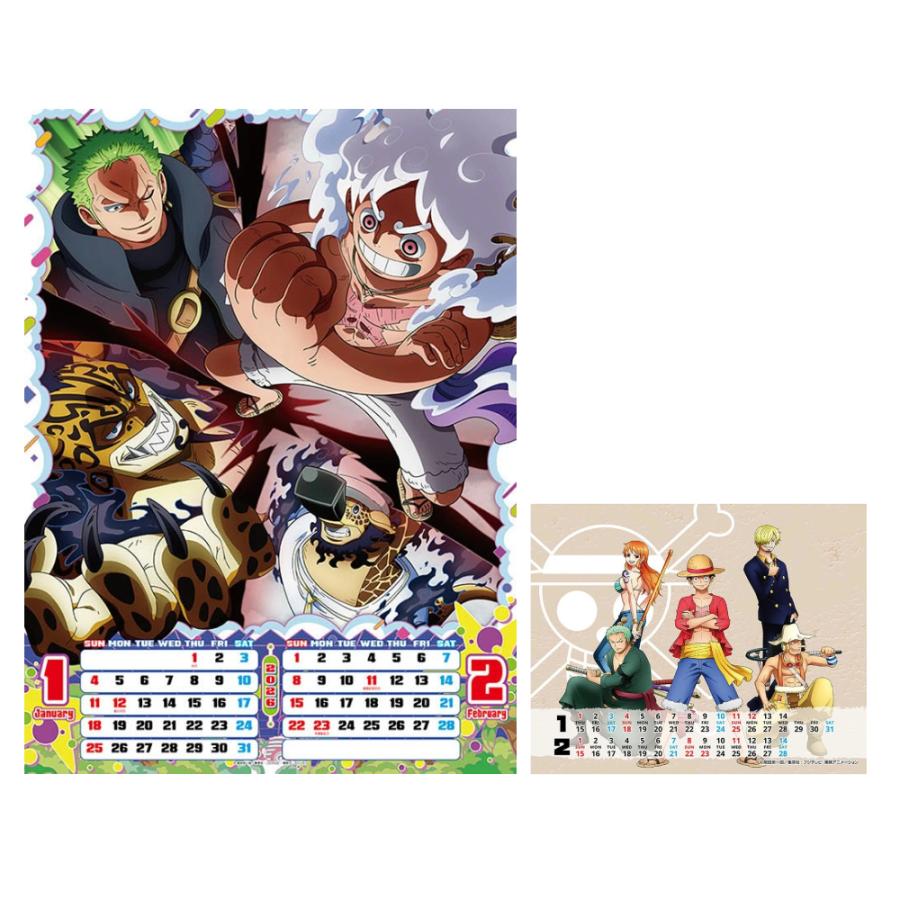 ONE PIECE (ワンピース) 壁掛け・卓上セット CL26-012 CL26-013 2026年