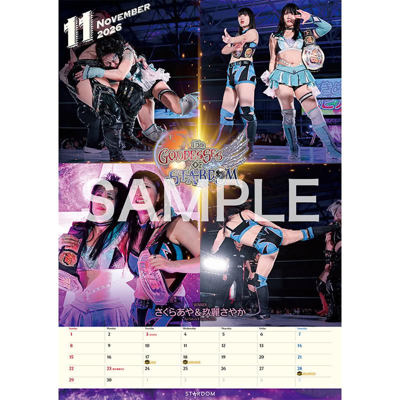 STARDOM CALENDAR 2026 スターダム 女子プロレス 2026年 壁掛け