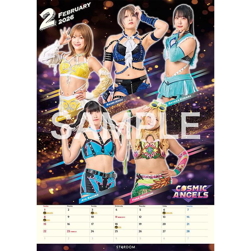 STARDOM CALENDAR 2026 スターダム 女子プロレス 2026年 壁掛け