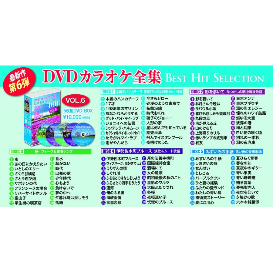 新品 DVDカラオケ全集 「Best Hit Selection 100」8巻セット 「VOL.1