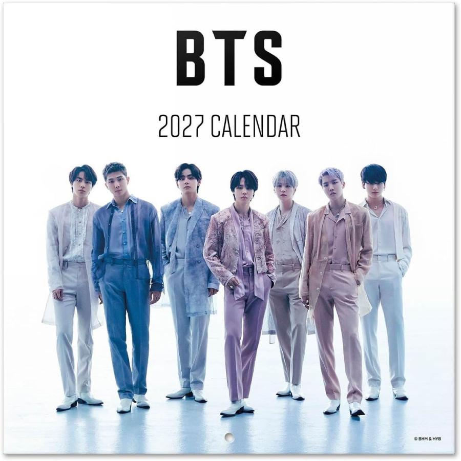 BTS（輸入版） 2027年 壁掛けカレンダー 令和9年 27CL-2502 : そふと屋
