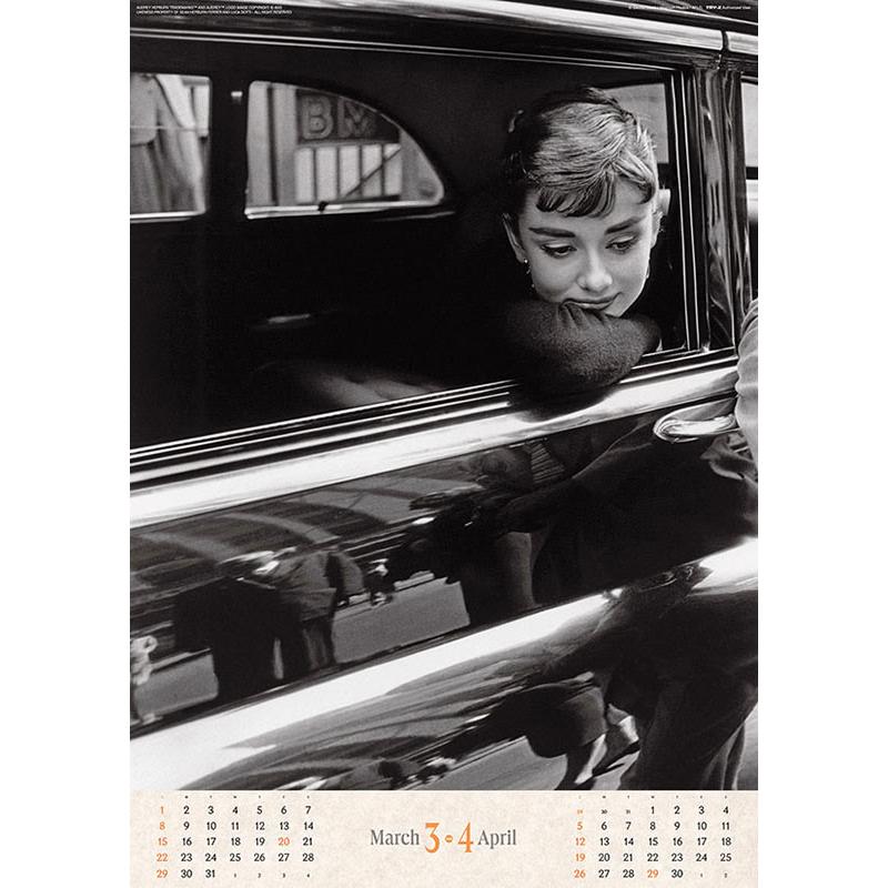 残りわずか】オードリー・ヘプバーン 2026年 壁掛けカレンダー CL-341
