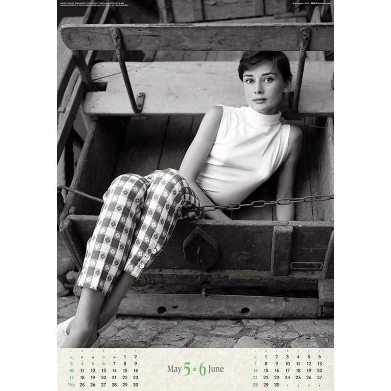 残りわずか】オードリー・ヘプバーン 2026年 壁掛けカレンダー CL-341