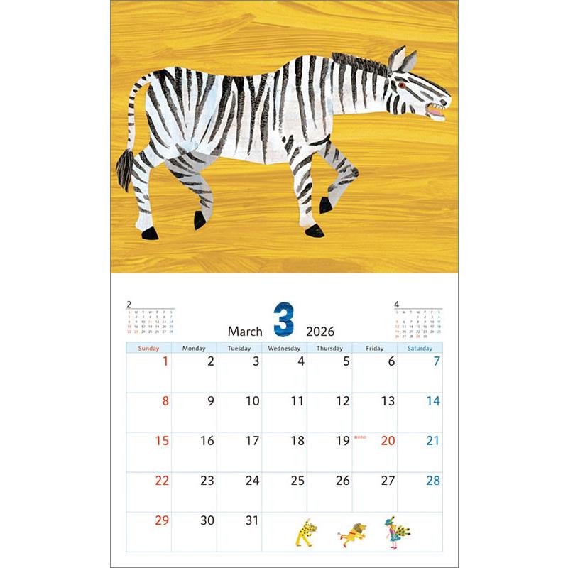 【おまけCL付】エリック・カールベストコレクション 2026年 壁掛けカレンダー CL-499 CL26-499 |  | 03