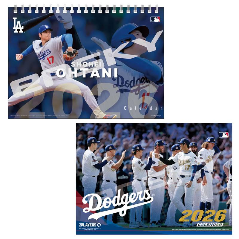卓上 大谷翔平＆卓上 ロサンゼルス・ドジャース 2026年カレンダー 卓上