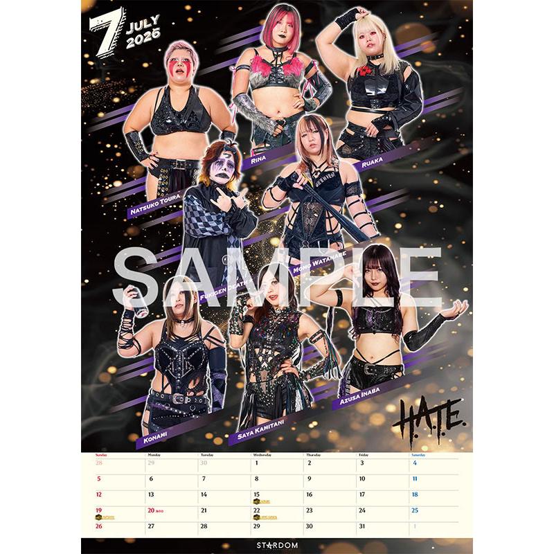 残りわずか】STARDOM CALENDAR 2026 スターダム 女子プロレス 2026年