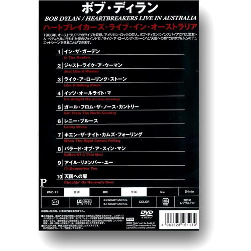 新品 ボブ・ディラン ハートブレイカーズ・ライブ・イン・オーストラリア / ボブ・ディラン (DVD) PMD-11-ARC |  | 01