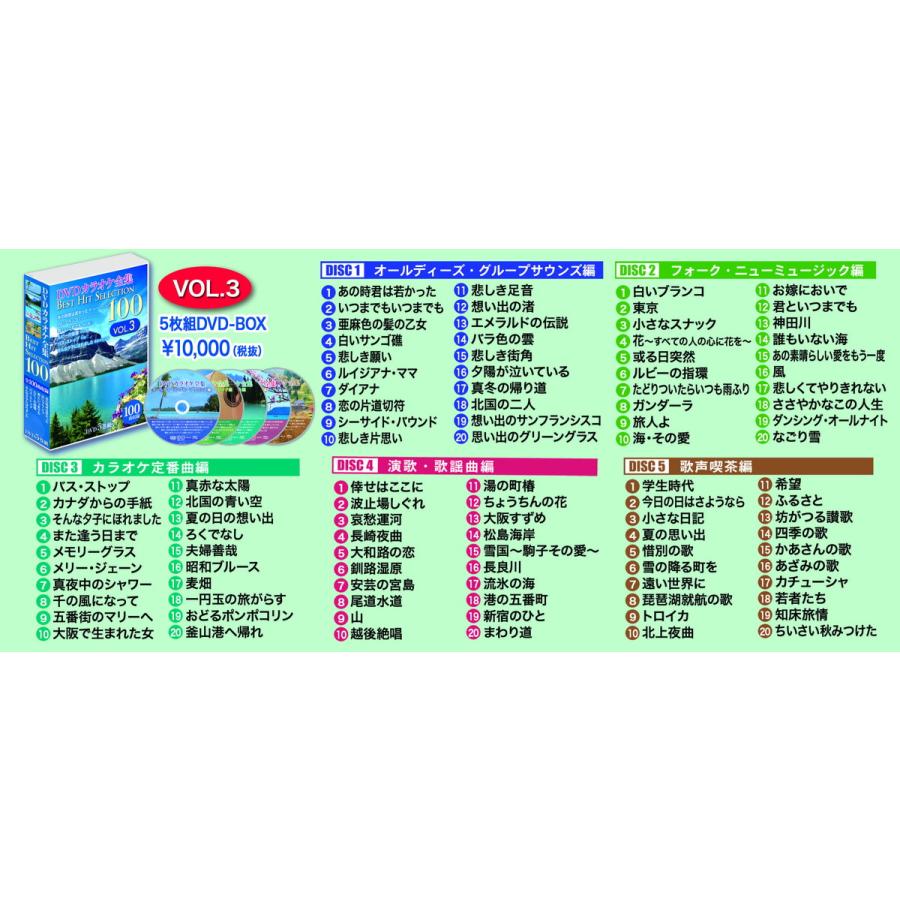 新品 DVDカラオケ全集 Best Hit Selection 100 全7巻セット / (DVD