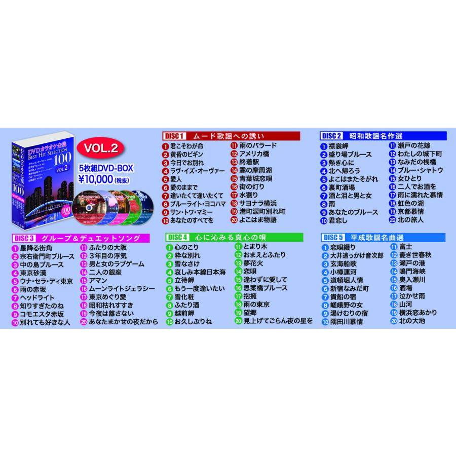 新品 DVDカラオケ全集 「Best Hit Selection 100」8巻セット 「VOL.1