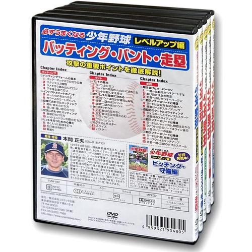 新品 必ずうまくなる 少年野球 全5巻セット /  (DVD) TMW-078-079-080-081-082-CM｜softya2｜02