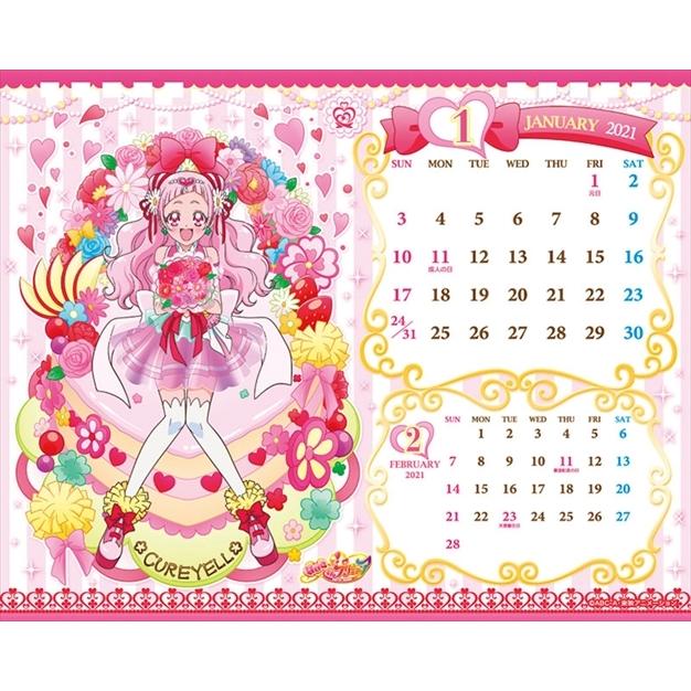 卓上 プリキュアオールスターズハッピースイーツカレンダー 21年カレンダー 21cl 0015 そふと屋 Paypayモール店 通販 Paypayモール