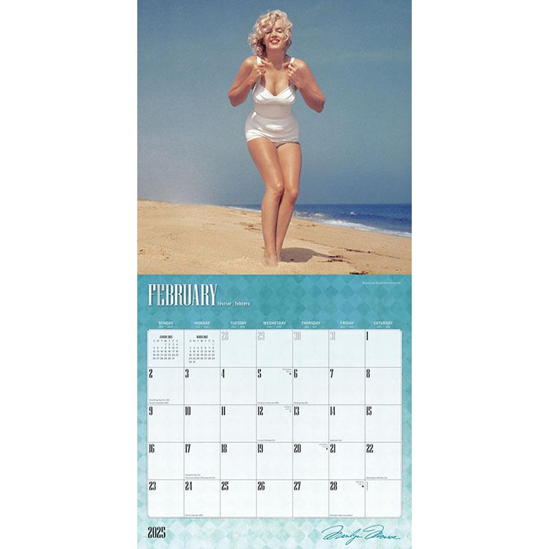 残りわずか!!】マリリン・モンロー（輸入版） 2025年 壁掛けカレンダー