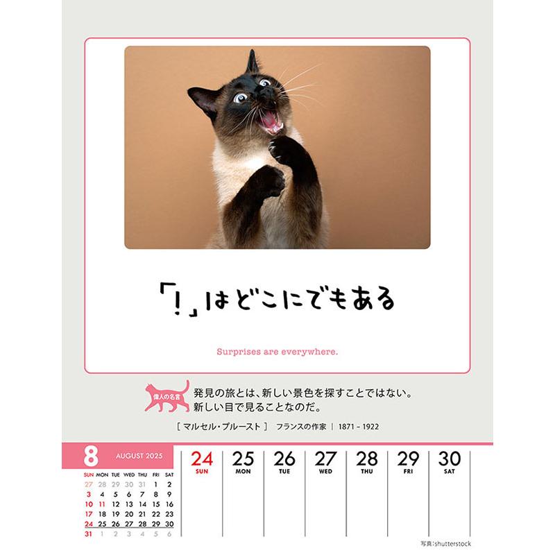 残りわずか!!】人生はニャンとかなる! 卓上/壁掛 2025年