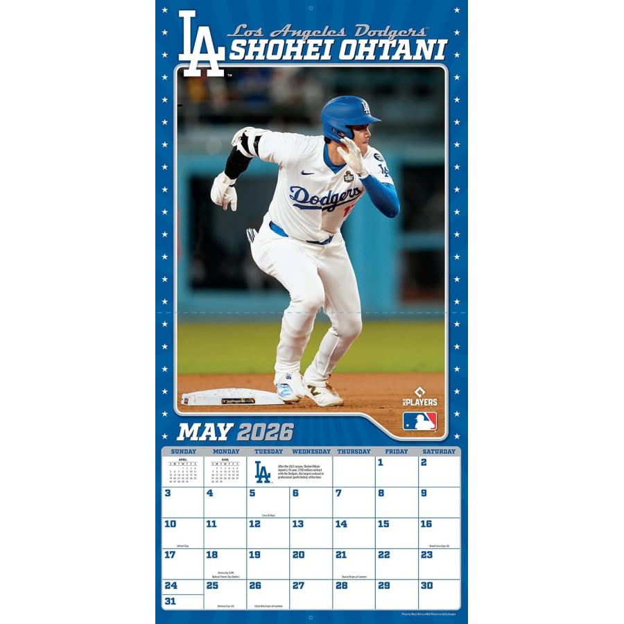 MLB 大谷翔平 2026年度 壁掛けカレンダー(輸入版) 26CL-2500 CL26-2500