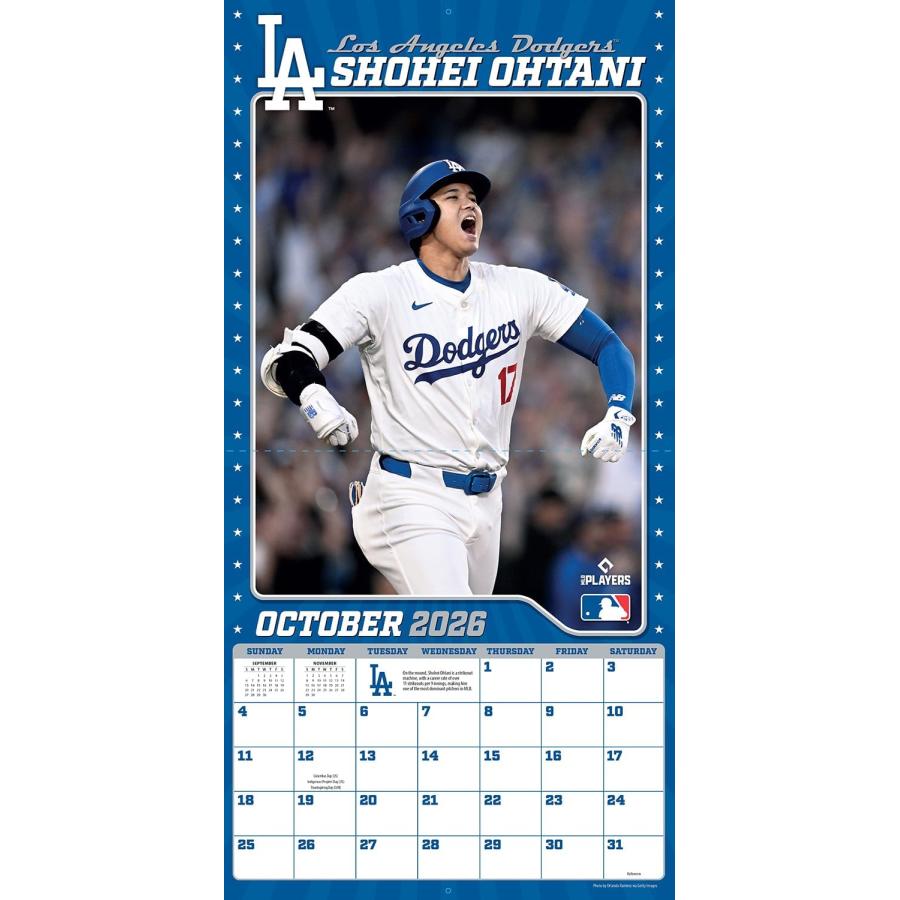 MLB 大谷翔平 2026年度 壁掛けカレンダー(輸入版) 26CL-2500 CL26-2500