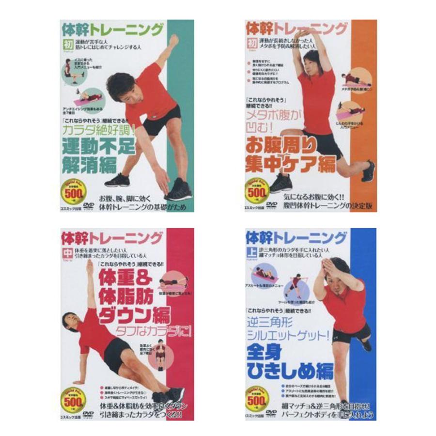 体幹 トレーニング 運動不足解消 お腹周り集中ケア 体重 体脂肪ダウン 全身ひきしめ Dvd4枚組 Tmw 028 29 30 31 Cm そふと屋 Paypayモール店 通販 Paypayモール