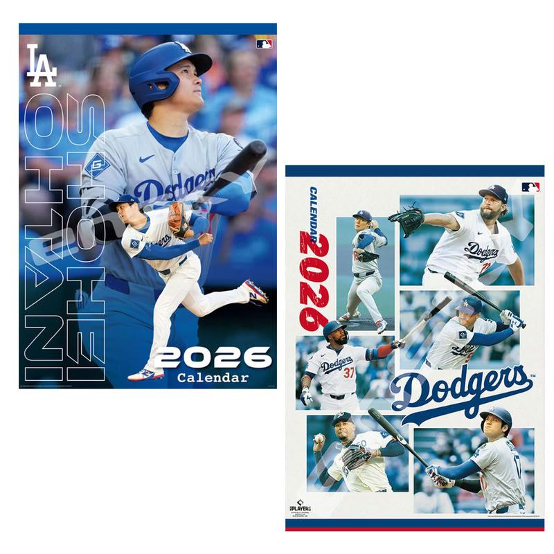残りわずか】大谷翔平＆ロサンゼルス・ドジャース 2026年カレンダー 
