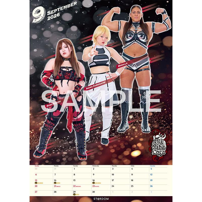 残りわずか】STARDOM CALENDAR 2026 スターダム 女子プロレス 2026年