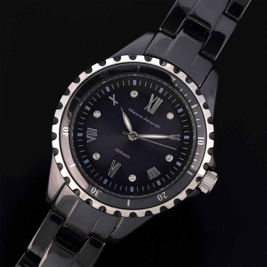 Mauro Jerardi マウロジェラルディ ソーラーフルセラミック レディースウォッチ シルバー ブラック Mj052 2 そふと屋 Paypayモール店 通販 Paypayモール