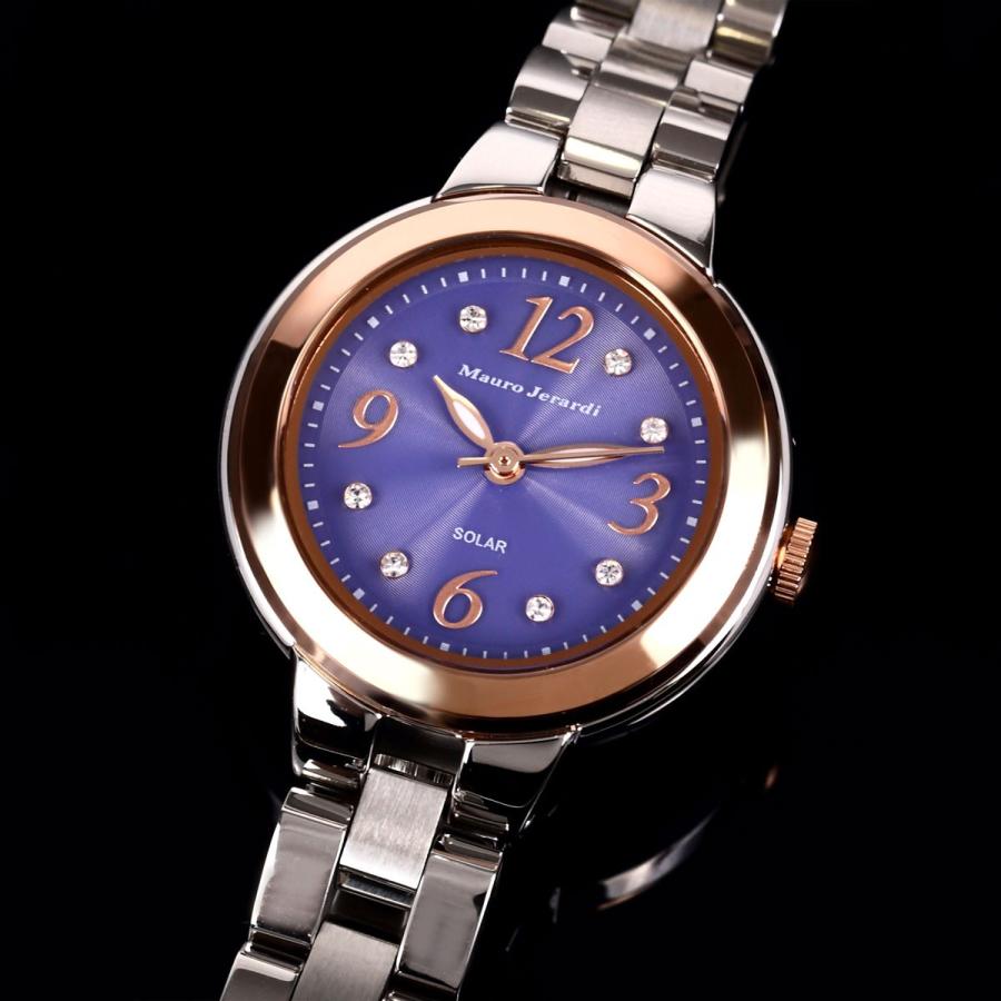 Mauro Jerardi マウロジェラルディ ソーラー ジルコニア8p レディースウォッチ パープル Mj 056 2 そふと屋 Paypayモール店 通販 Paypayモール