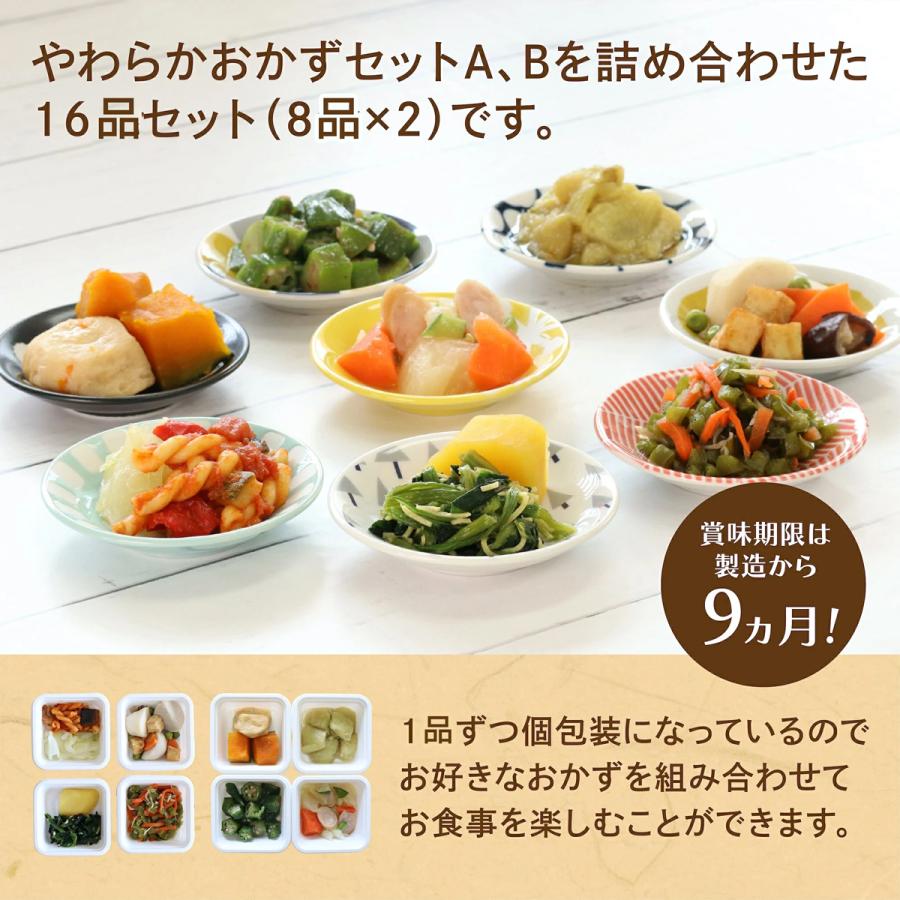 介護食 やわらか食 送料無料 おかず16品セット 冷凍 柔らかい 介護食品 やわらか食品 歯ぐきでつぶせる 舌でつぶせる おいしい おかず 刻み食 そふまる |  | 01