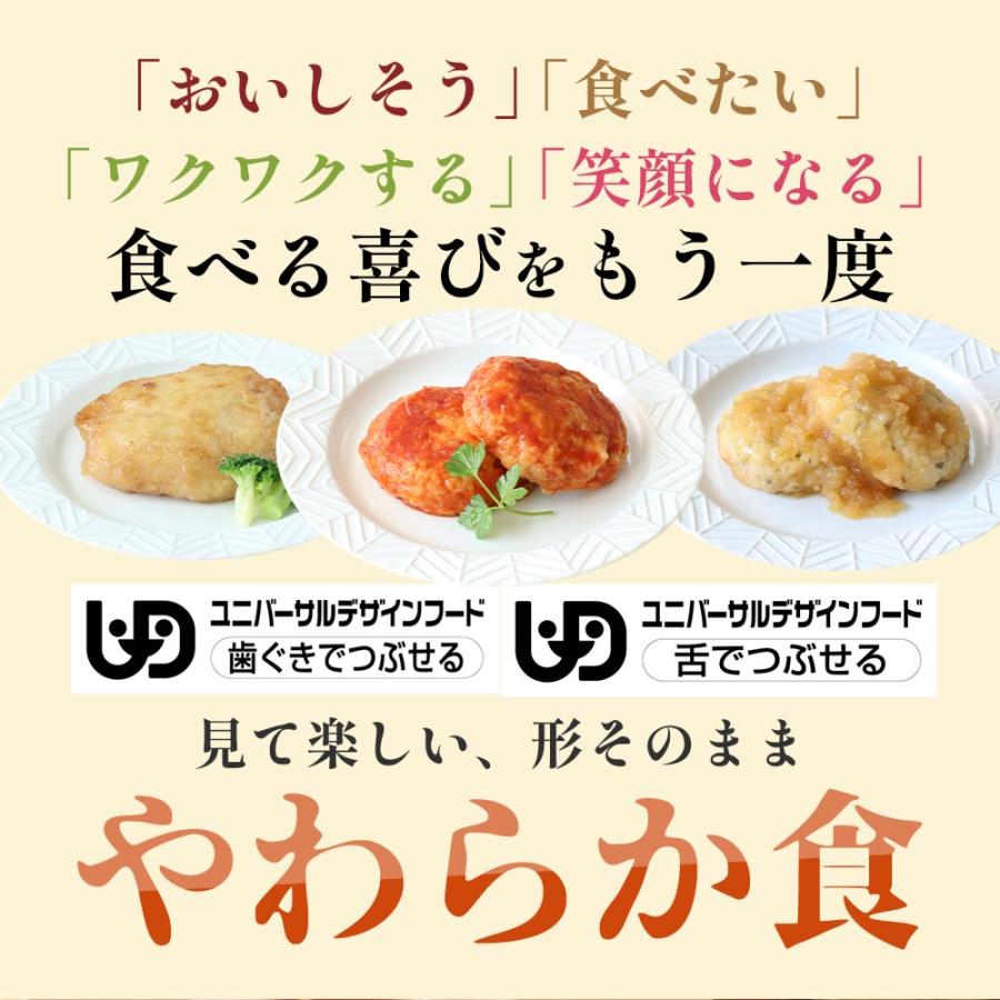 介護食 やわらか食 送料無料 お肉12食セット 冷凍 柔らかい 介護食品 やわらか食品 歯ぐきでつぶせる 舌でつぶせる おいしい おかず 刻み食 そふまる |  | 01